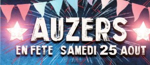 Fête d'Auzers le samedi 25 août