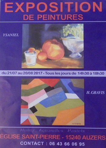 Peintures à l'huile, aquarelles et pastels d'Ysaniel et Hubert Gravis.