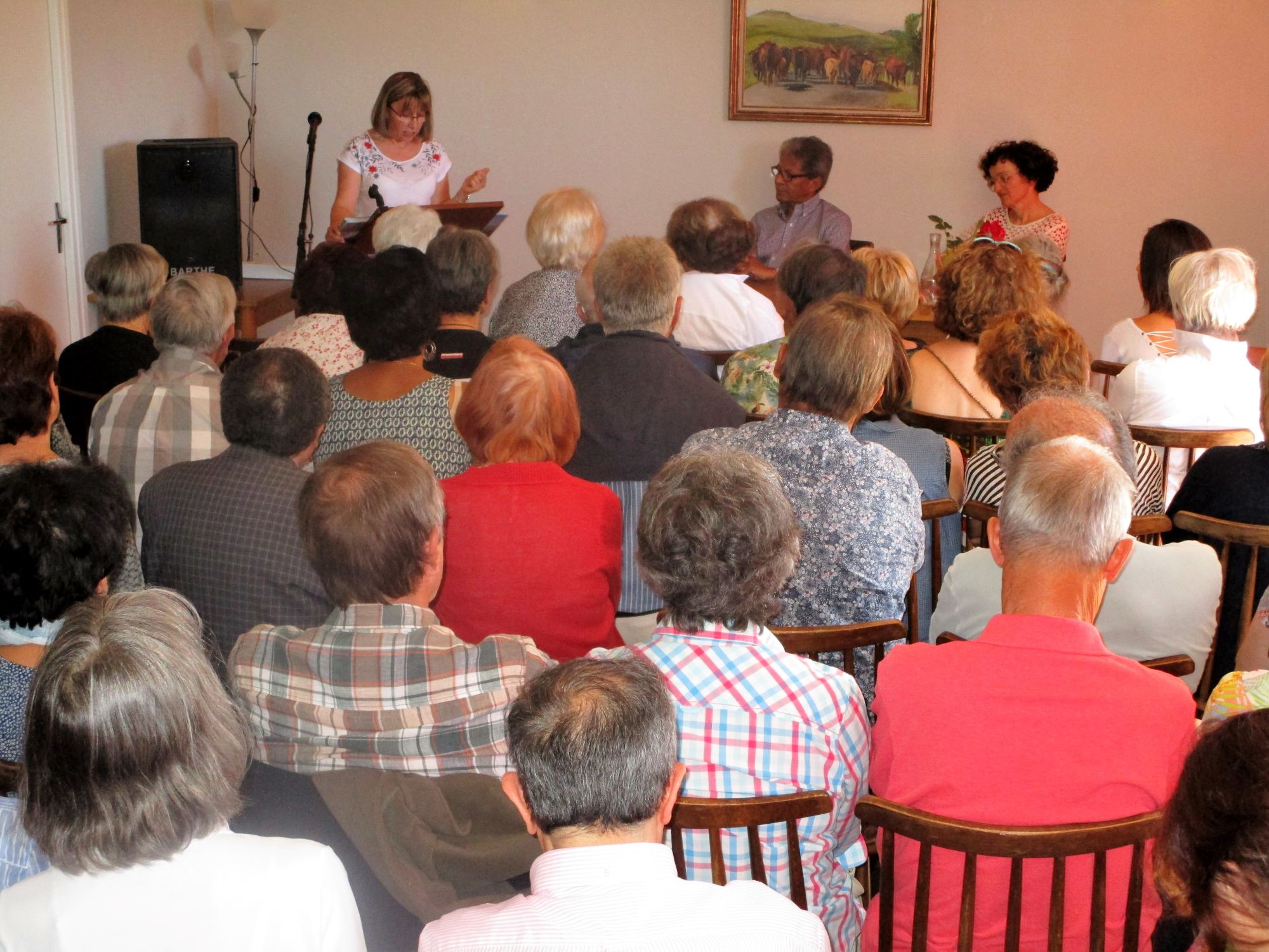 Rencontre litteraire à Auzers